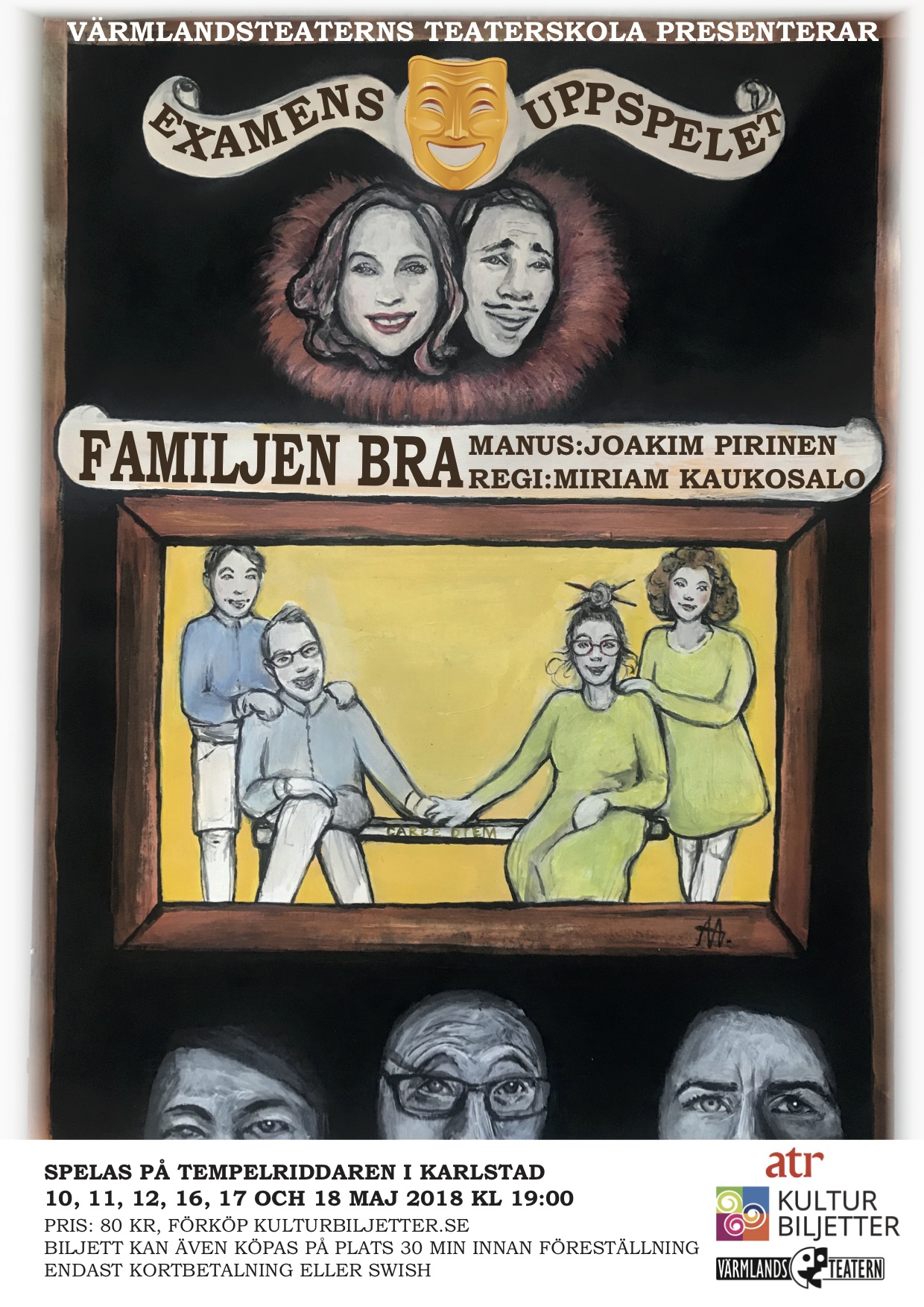 Familjen Bra – Teaterskolans examensuppsättning våren 2018